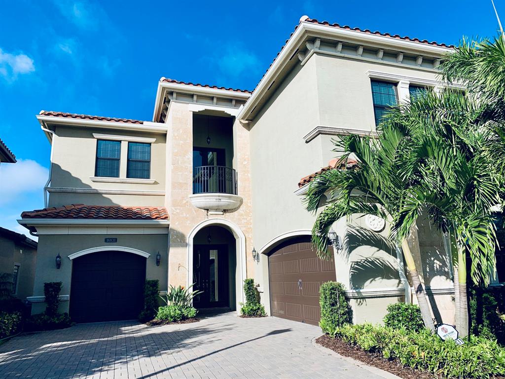 Spectacular Vizcaya Model in Seven Bridges with long lake view. First floor master with lake view, sink and door to patio. Efficient use of space and great room flow. Formal living room and dining room, yet the space looks open. Upstairs loft with double door to balcony. Bar area on first floor. The Media Room is now a 5th bedroom with ensuite bathroom and large closet. Office with exit to small patio, can be used as 5th bedroom, with bathroom right outside the door. 30,000 sqft Clubhouse with full-service restaurant, 13 tennis courts, gym/spa, indoor sports court, children playroom, arcade room, poolside bistro, playground, waterslides. See on Youtube: ''Vizcaya Seven Bridges'' for a tour of model home; ''Seven Bridges Delray Beach'' for video of the Clubhouse. See floorplan in pictures