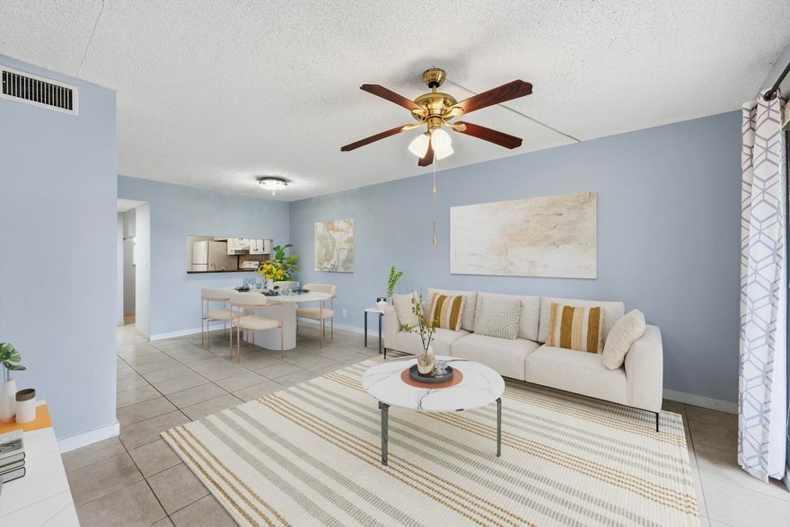 Welcome to 7142 Golf Colony Ct #102 located in Lucerne Lakes Golf Colony, an active 55+ community. With a total square footage of 857 sqft, This well-maintained 2-bedroom, 2-bath residence features updated bathrooms and a functional layout designed for comfortable living. Recent improvements include a new A/C system, new washer and dryer, and new oven/range, offering added value and peace of mind.
Enjoy a quiet and peaceful setting within a well-established community. Conveniently located near shopping, dining, golf, and major roadways. An excellent opportunity to enjoy low-maintenance living in a desirable location. Association approval required.