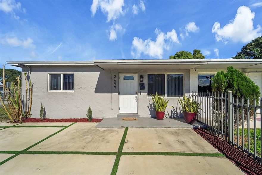 Fully renovated corner-lot home with a spacious yard, located just minutes from the stadium. NO HOA. This 3-bedroom, 2-bathroom property features impact windows and doors, a brand-new roof, and a fully fenced yard with gated vehicle access. Ideal for investors seeking an income-producing Airbnb or a family looking for a move-in-ready, turnkey home