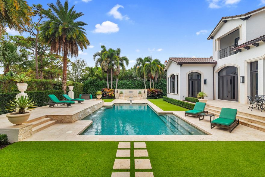 Situated in the prestigious Bear's Club, featuring privacy, security and tranquility. This magnificent 5 bedroom, 7 bath home has everything you want. First floor primary, office, formal dining room, theatre... Call for your exclusive showing today.