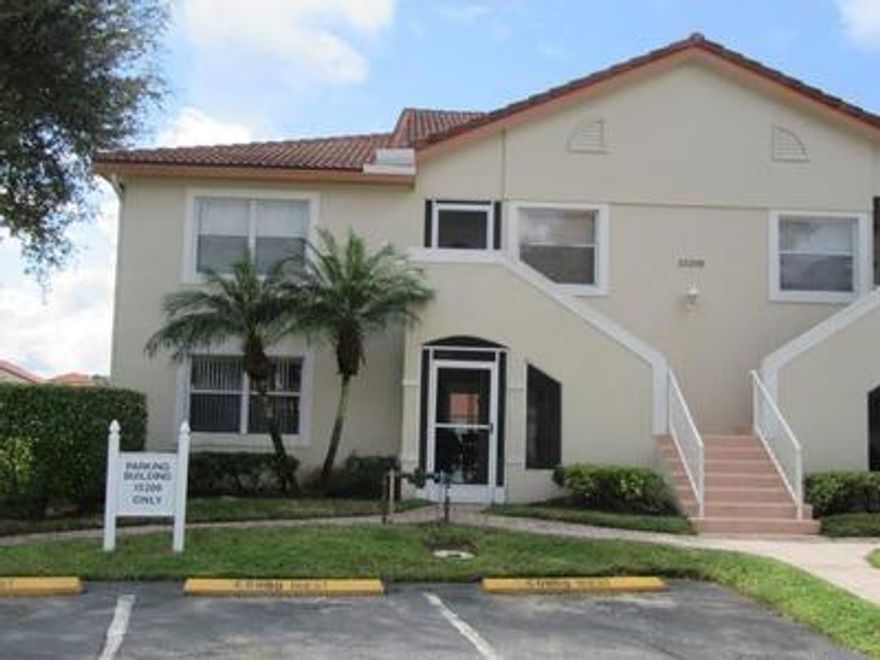 *Convenient ground floor bright corner condo with gorgeous lake views*Den/Office* could be converted into a 3 bedroom*Newer A/C & hot wtr htr*The Den/Office is a generous room size (16 X 10)*Ceramic tile, Wood and One Bedroom W/Carpet*Pets OK 20 Lbs or Less*Leasing OK after 2 years of ownership*Close to the turnpike and walking distance to Delray market place shopping center, Publix, Starbucks, Restaurants and transportation.