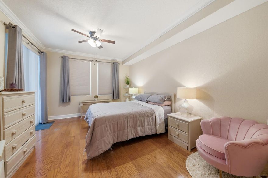 Welcome home to this immaculately kept, beautiful 1-bedroom, 1-bath condominium, perfectly situated on the first floor of the highly sought-after San Raphael at Renaissance in Boynton Beach. Enjoy cooking in the updated kitchen, complete with contemporary finishes and appliances.This property has convenient elegant, premium laminate wood flooring throughout with no carpet. Tile flooring in the bathroom and laundry closet.Peace of mind comes with a newer AC system, newer water heater, and a newer washer and dryer inside the unit. Also equipped with impact sliders and windows for storm protection.The building is locked for enhanced security, and you have the added benefit of one assigned garage space.San Raphael at Renaissance offers a fantastic lifestyle in a vibrant community.