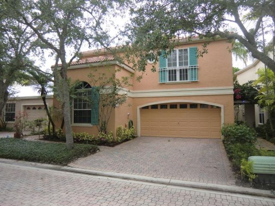 Beautiful home fully furnished in the fabulous Villa D Este neighborhood of PGA National.  
Master first floor, 2 bedrooms and office upstairs. 20 foot ceilings in living areas, this is perfect for 7-8 month living arrangement.  Executive quality.
Golf views. 
Oak tree lined paver streets with gas lights and fountains.  Perfect.
Basic cable is included!