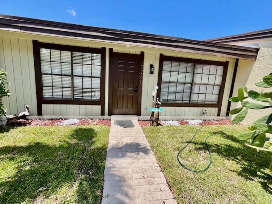 Charming Pembroke Pines two-bedroom, two-bath townhome in well managed community with low monthly maintenance fee. Upgraded kitchen and bathrooms with white shaker wood cabinets and quartz countertops. New roof and interior/exterior paint completed April 2026! Enjoy the lakeviews and peaceful walking trail located just steps away from the driveway.