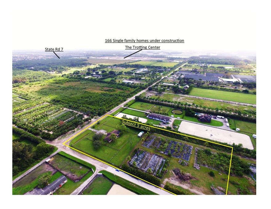 This parcel is 5 acres and can be increased to 20 acres for total of 6 million