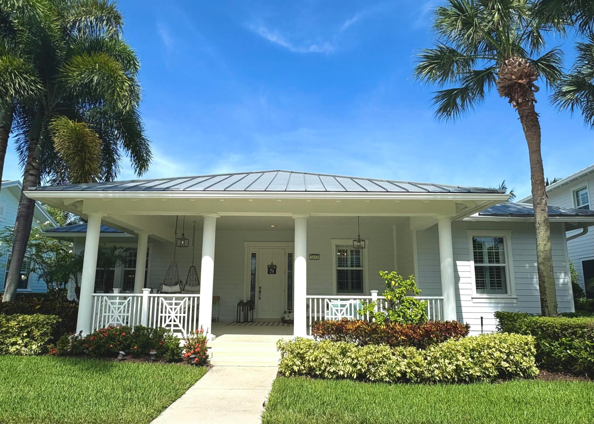 Welcome home! This 3 Bed, 2 Bath Single Story home in sought after Abacoa neighborhood of Mallory Creek offers Peace, charm and serenity. Expansive newly Renovated Florida room with Impact glass/slider 2025, Custom wood work, double Crown throughout, Fully Renovated Baths 2023, 2 Master Closets, H2O Heater 2022, AC 2019, Impact Glass throughout.Turfed rear yard, Fully privatized & fenced rear yard/Hedges installed 2023/2024, 6 Person Master Spa hardwired 2023. Renovated Garage flooring/Gym installed 2024, Impact Garage door, all kitchen appliances/island/Countertops replaced/backsplash/sinks 2022/2023. All new Light fixtures and hardware throughout 2023 & 2024 interior & exterior. 240V installed 2023. Freshly Painted entire Interior 2022, Exterior 2024. Look no further...