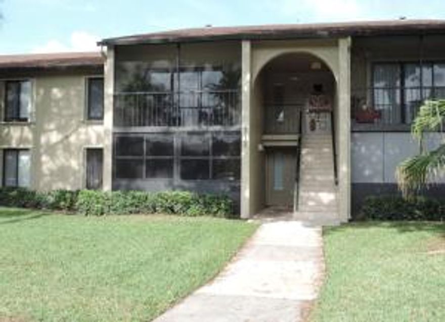 The perfect Florida getaway! Lovely 2 bed, 2 bath first floor condo in Pine Ridge North III. Very lightly lived in due to only seasonal use. Tile throughout living areas, bedroom carpet is in great condition. Special features include an eat-in kitchen with pantry and pull-out drawers, plus an enclosed Florida room/patio. A large laundry room/storage closet, plus hurricane shutters are welcome additions. Master suite includes a walk-in closet. Fresh, clean and tastefully decorated. Furniture is included. Living room TV does not convey. Community has a pool, clubhouse, tennis, picnic areas and plenty of green space. All age community. One pet up to 25 lbs.