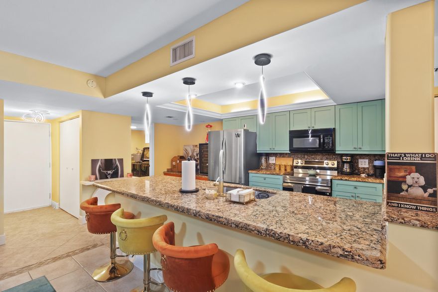 Welcome to the sought-after Delray Racquet Club in sunny Delray Beach Florida! This community is a dream destination centered around a world-class tennis facility for tennis lovers who want to live where they play. Residents enjoy access to a tennis courts, ideal for all skill levels from recreational players to competitive athletes. The club atmosphere is energetic and social, with year-round matches, clinics, and events that make it easy to meet fellow players and stay active. This vibrant and stylish unit is located on the second floor but features a building elevator for convenience! The 2 bedroom, 2 bathroom condo is the perfect low maintenance rental, offering everything you need for a comfortable and colorful Florida stay.  Step inside to a bright, and cheerfully decorated interior that radiates charm and personality. From bold accent walls to fun, tropical touches, every detail has been thoughtfully curated to make you feel right at home. The open-concept living area flows seamlessly onto a private balcony that looks right at the tennis courts. The balcony is perfect for enjoying morning coffee or evening breezes.  With turn-key convenience, all linens, kitchenware, and furnishings are included, just bring your suitcase!  You're located minutes from Atlantic Avenue's shopping, dining, and nightlife, and only a short drive to the beach. You'll enjoy the best of Delray living! With dates available May 2026 until November 20 of 2026, schedule your showing today!