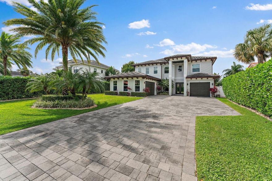 Move right into this FULLY FURNISHED stunning 2018 waterfront home in the heart of Palm Beach Gardens - with no HOA. Featuring 6 bedrooms, 4.5 baths, and 4,271 sq ft, this home offers luxury finishes throughout, including a glass staircase, custom closets, epoxy garage floors, and an electric fireplace.

You'll love relaxing at the resort-style heated pool, built-in grill and tiki hut with a waterfall feature. The protected canal is a ''hurricane hole'' with new seawall, Trex decking, and a 16,000 lb boat lift.

Upstairs, the spacious master suite has a private patio, oversized bathroom, and dual walk-in closets. This home is move-in ready and built for both comfort and entertaining.  True Florida living!