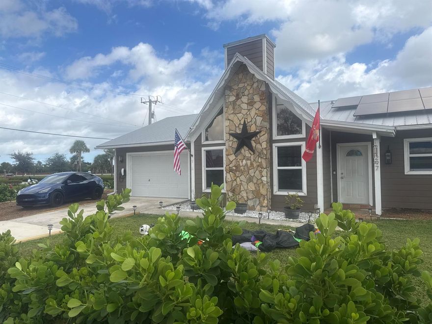 This 3 bed 2 bath pool home is available January 2026.  The garage has been converted and could be used as a 4th bedroom or office. This home has a large heated pool and spa, and solar panels.