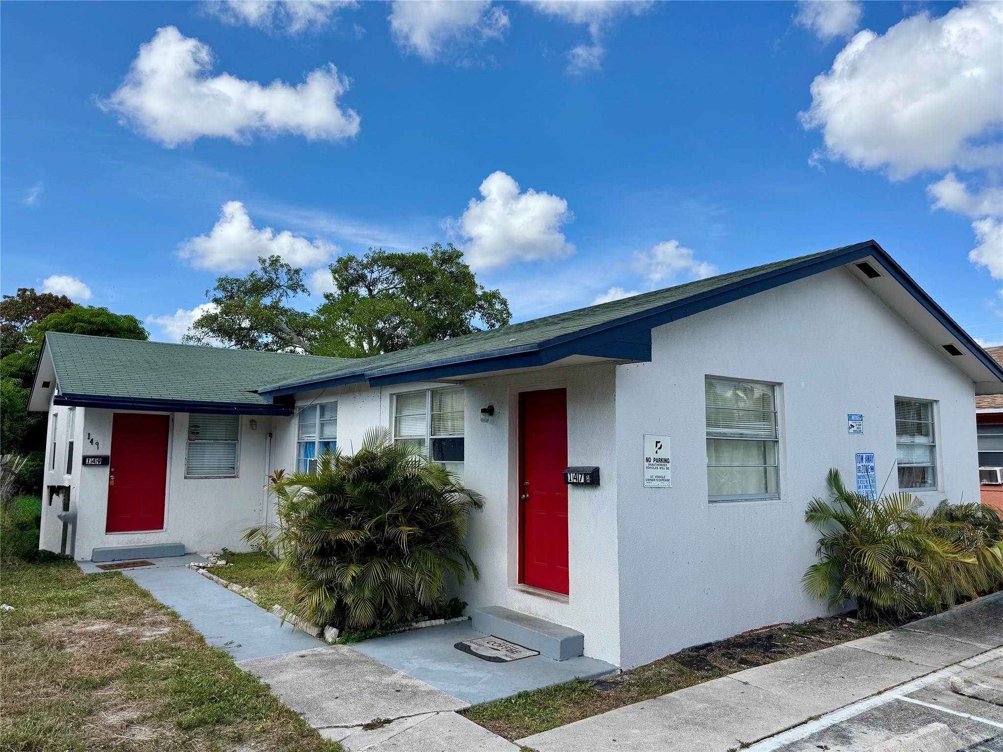 Welcome to this bright and airy 2-bedroom, 1-bathroom apartment in the heart of Riviera Beach! This charming residence offers an abundance of natural light, ceramic tile flooring throughout, and three convenient exterior exits for added accessibility. Enjoy the comfort of window AC units and a beautifully updated kitchen and bathroom. A separate laundry room provides extra convenience and storage. Don’t miss this well-maintained, move-in ready space—perfect for comfortable coastal living!