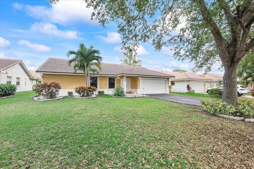 Welcome to your dream home in Coral Springs -- this one won't last long! Featuring accordion shutters throughout, a brand-new A/C (10 months) and Water Heater( 1 year) , and a 12-year-old roof for years of worry-free living, this home is move-in ready and built for peace of mind. The spacious backyard has ample room to add a pool, giving you the opportunity to design your own outdoor oasis. Enjoy a low HOA with access to a community pool and dog park, offering both convenience and lifestyle. Don't miss your chance -- schedule your private showing today!