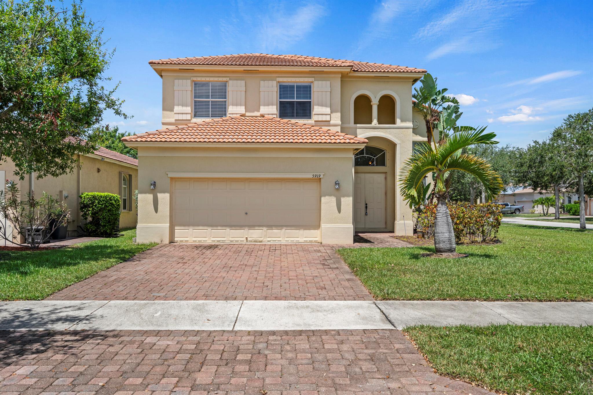 Spacious 5-bedroom, 3-bath home in the highly desirable gated community of Portofino Shores! Enjoy lakefront living with access to resort-style amenities including a pool, clubhouse, gym, tennis courts, playground, and 24/7 security. This two-story home offers plenty of room to spread out, and lawn care is included. Fast approval--only 2 months' rent to move in! HOA requires application ($125), 700+ credit score, and a $500 refundable deposit. Don't miss this opportunity!