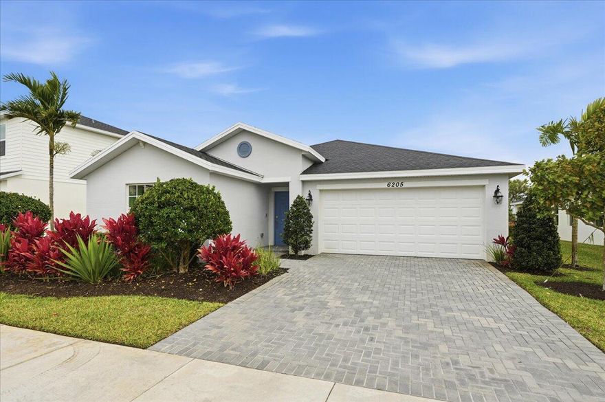 This stunning 4-bedroom, 2-bath home offers an open-concept layout, seamlessly connecting the kitchen, dining, and living areas. The owner's suite is ideally located in the back corner of the home with an en-suite bathroom. The home includes a convenient two-bay garage, stainless steel appliances, a gas range, quartz countertops, upgraded light fixtures and a Ring doorbell system. Beautiful clubhouse, fitness center, community pool, pickleball courts, playground, and more! Make this house your beloved family home!