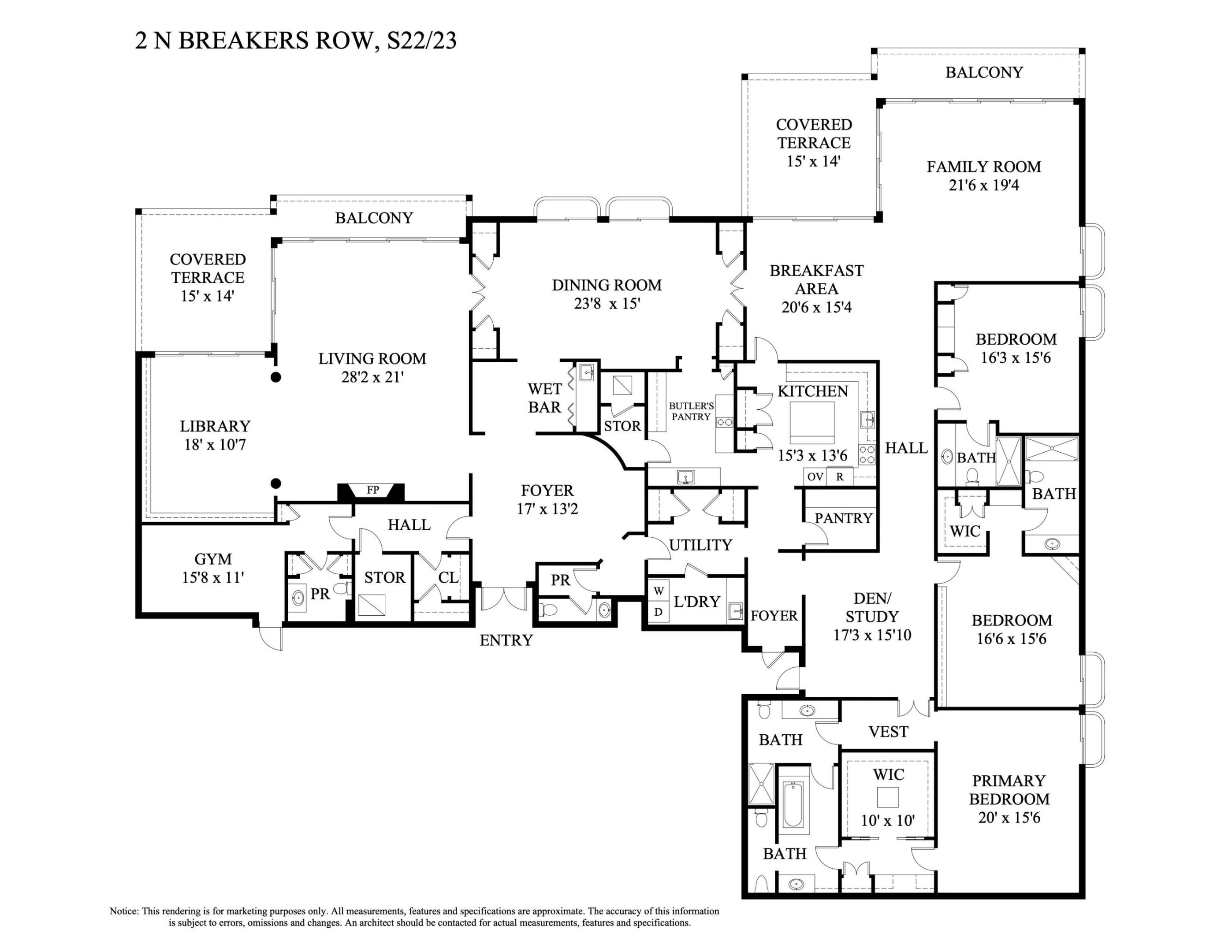 TWO NORTH BREAKERS ROW CONDO - Residential