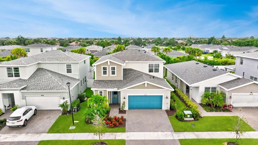 Discover comfort, space, and style in this solid CBS 4-bedroom, 2.5-bath home located in the desirable gated community of Emery. This beautifully maintained two-story home features an open-concept design with a spacious upgraded kitchen and large center island overlooking the family and dining areas—perfect for gatherings. The primary suite is conveniently located on the ground floor, offering privacy and ease of access. Upstairs, a versatile loft and three generous guest bedrooms provide plenty of space for family or a home office. Enjoy numerous modern upgrades throughout and a large fenced backyard ready for outdoor living. Some of the upgrades include high ceilings, dual walk-in closets, a spa-like primary bathroom with soaking tub and separate shower, and a covered patio with pavers.