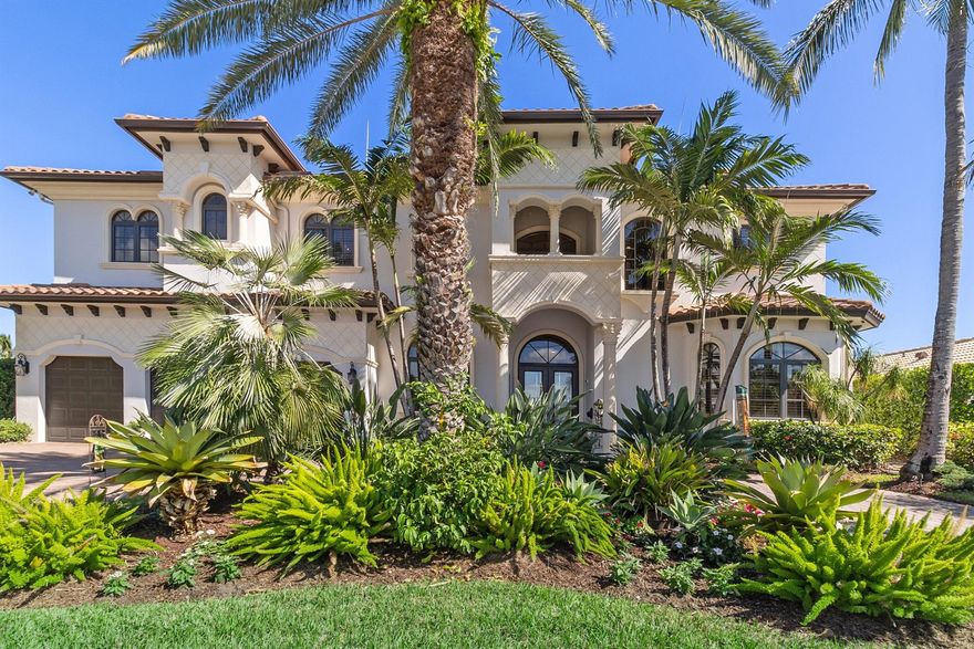 Exquisite Deep Water Designer Estate Home in desirable Lighthouse Point, just minutes from the Intracoastal & inlet. Raised 100ft dock, custom boat lift carries 20,000 pounds with water & electricity. A sunny tropical pool & spa, waterfall feature, with water views. Outdoor entertainment area that features a summer kitchen, fire pit, and T.V. for all your outdoor activities. Two custom offices, and a movie room/ exercise room. Gourmet kitchen with Thermador appliances, gas stove. Three-car garage. Two laundry rooms, upstairs & downstairs. Formal dining room. Impact glass, cameras & alarms. Designer chandeliers. Professionally decorated custom bedrooms. Elevator leads upstairs loft with a pool table & wet bar. The grand primary bedroom with a magnificent bathroom and two walk-in closets.