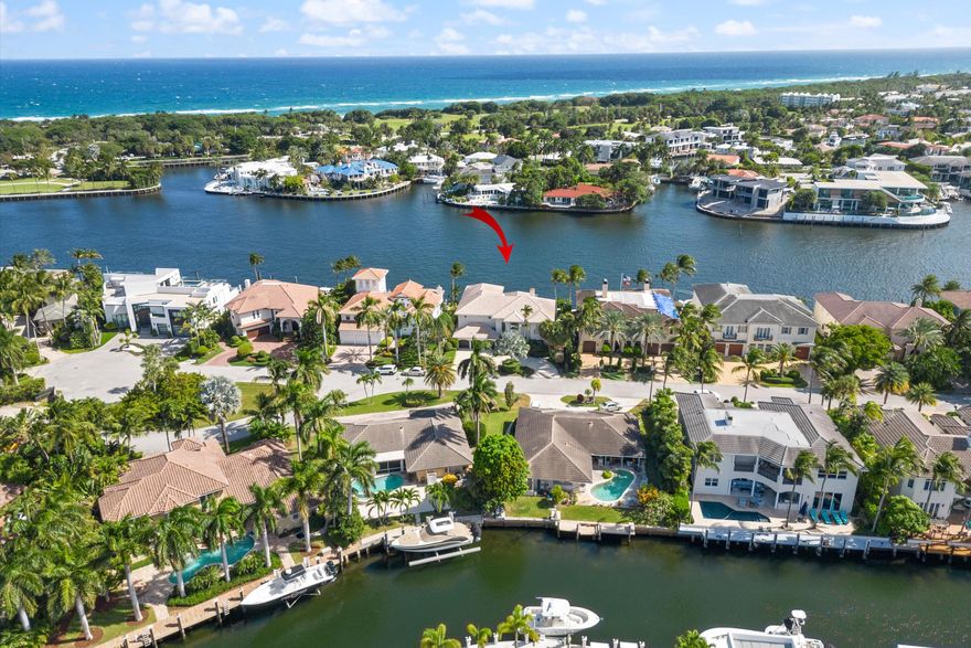 Welcome to 660 Golden Harbour Drive. This 4,896 sq foot waterfront home is located in a no wake zone in one of Boca Raton's most desirable & widest stretches of the intracoastal. Enjoy the feeling of floating on 85 feet of frontage with a new seawall. (2020) This 5-bedroom, 6.5-bathroom home impresses with its panoramic wall-to-wall water views, 20-foot ceilings, abundance of natural light, 3-car garage, elevator & expansive pool deck. This home was recently upgraded with all new impact windows & doors, new travertine pool deck with infinity edge pool & automated window treatments. Golden Harbour is the desirable east Boca Raton waterfront community perfectly situated minutes from Lake Boca, Boca Inlet, The Boca Raton Club & shops & restaurants of Mizner Park