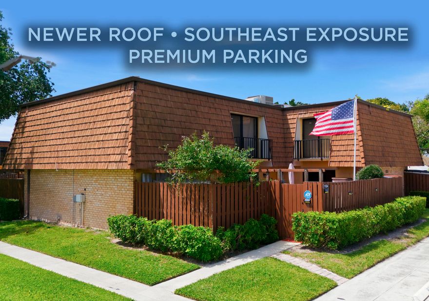 Enjoy this spacious 3 bedroom, 3 full bathroom townhome w/ Low HOA dues that include coverage of Roof, exterior Building maintenance, building Insurance and Common areas. Pets are welcome! One bedroom & one bathroom on first floor; newer LG washer & dryer on second floor. Featuring: updated kitchen, storm shutters, gutters, private courtyard/patio with lush landscaping, plenty of storage/sheds, two designated parking spaces near unit, Ring Doorbell, Nest Thermostat plus large screen TV in family room stays. This home has been well maintained...Centrally located near shopping, medical, highways and parks. Set up your showing today!