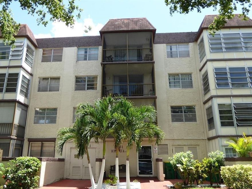 GREAT SPACIOUS TWO-BEDROOM TWO-BATH 4TH FLOOR UNIT AT OMEGA. THIS BUILDING HAS LARGER UNITS.  SPLIT BEDROOM FLOOR PLAN. TILE FLOORS    BATHROOMS HAVE BEEN UPDATED. BRAND NEW CENTRAL A/C UNIT.  NEW DISHWASHER.  THIS UNIT CAN BE PURCHASED WITH AS LITTLE AS 3% DOWN THROUGH A GREAT PROGRAM FOR FIRST-TIME HOME BUYERS..  HOA INCLUDES WATER, TRASH, AND PEST CONTROL.    THE 50-YEAR CERTIFICATION HAS BEEN COMPLETED, AND NO SPECIAL ASSESSMENTS.   GREAT LOCATION IN PLANTATION, CENTRAL TO EVERYTHING.