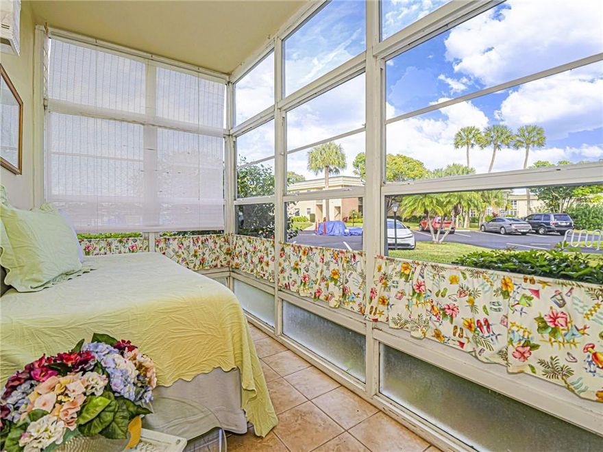 Charming 1/1.5 condo in picturesque Vista Gardens, one of Vero's most sought-after 55+ communities. Ideally located across from the clubhouse this residence offers serene lake + golf views along w/ stunning sunsets. Light + bright features include impact windows, 2025 roof, updated kitchen w/ solid oak cabinetry + Corian countertops, updated baths, Pergo flooring + enclosed patio for relaxing mornings or evenings. Offered fully furnished; move-in ready! Enjoy golf, swimming, fitness, clubhouse activities + a vibrant social calendar. Perfect as a seasonal retreat or year-round residence.