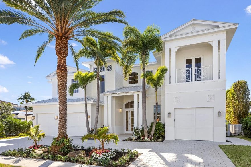 EXCEPTIONAL VALUE FOR WATERFRONT LIVING IN BOCA RATON. Redefined at every level, this reimagined 2026 custom waterfront estate in Boca Harbour exquisitely marries Key West charm with the sophistication of contemporary coastal living. Designed by PX Architecture and brought to life by Barron Development, the residence was meticulously rebuilt from the studs up with unwavering attention to detail and superior craftsmanship. Every system has been thoughtfully upgraded and replaced—from plumbing and electrical to roofing, foam insulation, and impact-rated doors and windows—ensuring a modern, state-of-the-art foundation for enduring elegance. Spanning 5,641 square feet under air and 6,912 total square feet, the home offers five bedrooms, five full bathrooms, and two powder rooms, including a convenient cabana bath. A first-floor guest suite provides privacy and versatility, while the second floor reveals four additional bedrooms and a generous flex lounge framed by floor-to-ceiling glass windows perfect as an upstairs living area or media retreat. A nearby office or study nook offers a serene, naturally lit workspace.

The primary suite is a private oasis, thoughtfully designed to evoke the tranquility of a luxury spa. Its bathroom features dual vanities, a freestanding soaking tub, and a glass-enclosed shower, all appointed with premium finishes and elegant detailing. Expansive custom closets have been fully built out to accommodate even the most extensive wardrobe with both sophistication and functionality.

The home's heart is an entertainer's dream: a gourmet chef's kitchen with dual islands, a professional-grade gas range, and a hidden butler's pantry for seamless preparation and storage. A formal dining room provides a refined setting for gatherings, while the rear façade, adorned with ten-foot, floor-to-ceiling glass windows, floods the interior with light and frames sweeping views of the waterfront.

Outside, the estate offers 80 feet of deep-water frontage with no fixed bridges, providing effortless access to the open water. The dock, installed in 2022, complements a resort-style pool, fully equipped outdoor kitchen, and expansive sun deck perfect for sophisticated entertaining or enjoying serene sunset vistas. Additional features include a three-car garage, engineered oak flooring on the second level, large-format porcelain tile on the first, and bespoke designer lighting that elevates the home's refined ambiance.

A true architectural landmark in one of Boca Raton's most coveted waterfront communities, 810 NE 70th Street embodies the pinnacle of coastal living, where timeless design meets contemporary innovation to create an atmosphere of effortless sophistication.