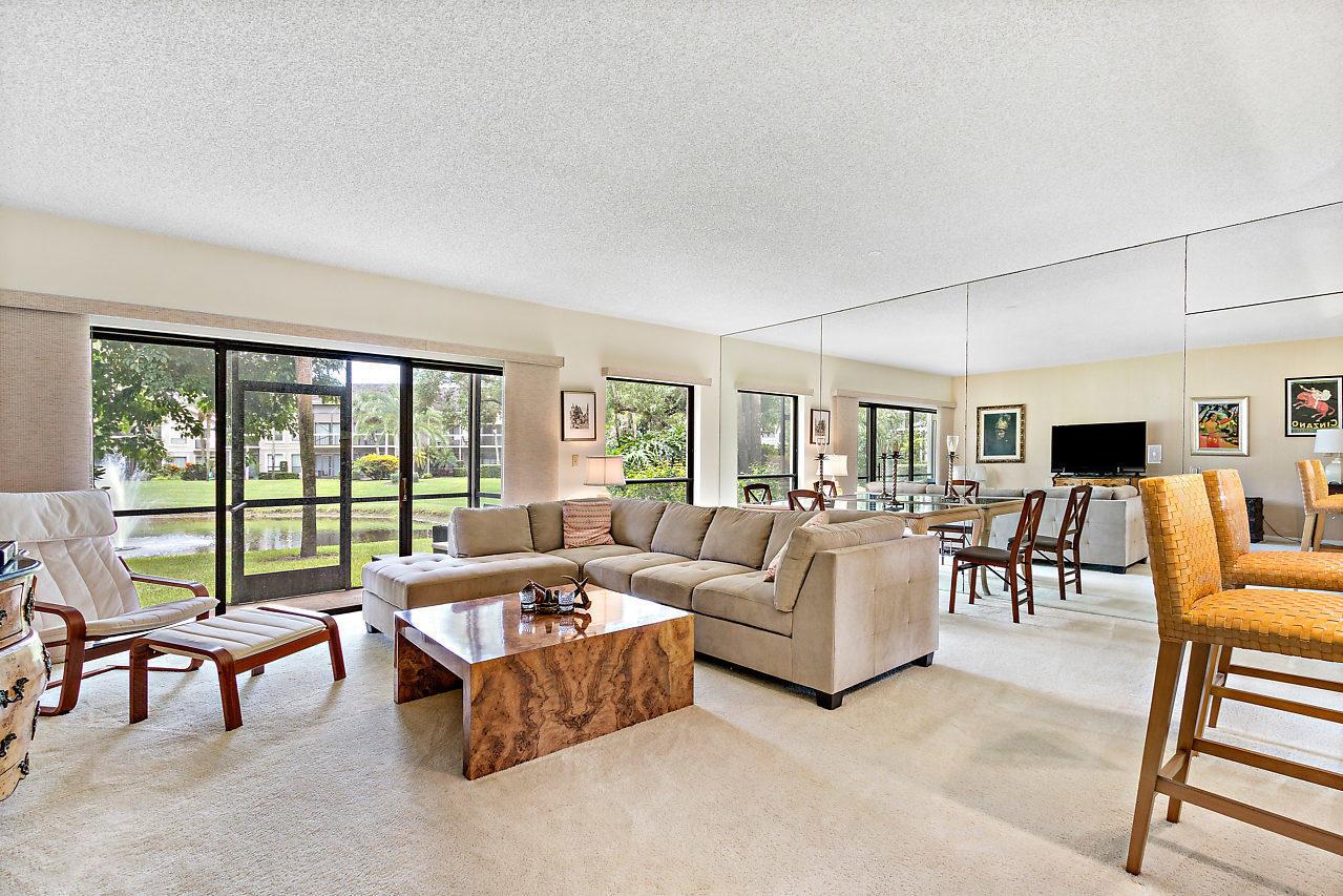 Available for the off season at $1,750 per month for a minimum of 3 months, annually $2,500 per month and for the season $3,500 per month minimum of 6 months. This ground floor, one bedroom apartment is located in Tennis Lodges at the Polo Club, within walking distance to community heated pool. A beautiful water view can be enjoyed from the patio. You will find everything you'll need during your stay, including linens, kitchen utensils, dinnerware, washer/dryer inside the apartment, cable and wifi. Other charges: $200 utilities flat fee per month, $250 cleaning fee, and security deposit. All payments are due upfront.