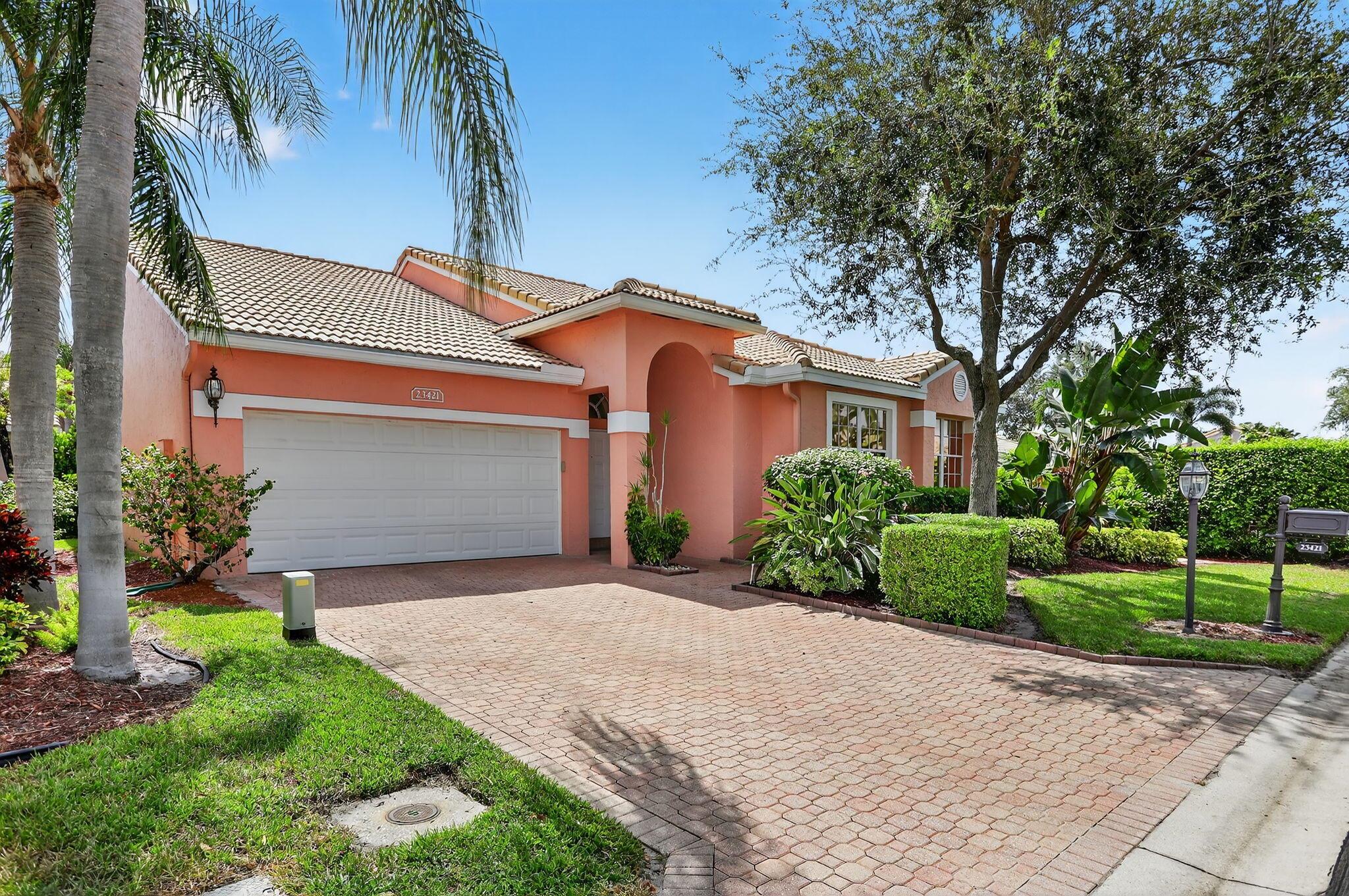 Great Opportunity to own a single-family home in an amazing location close to everything in Boca Raton. This 2 Bedroom 2 Bath Home can easily be converted back to be a 3-bedroom home by adding a wall, door is already in place. All A Rated Schools and walking distance to houses of worship, shopping, and restaurants. Affordable Optional memberships available to Boca Pointe Country Club. Community features a staffed gated entry and a community pool for your enjoyment.