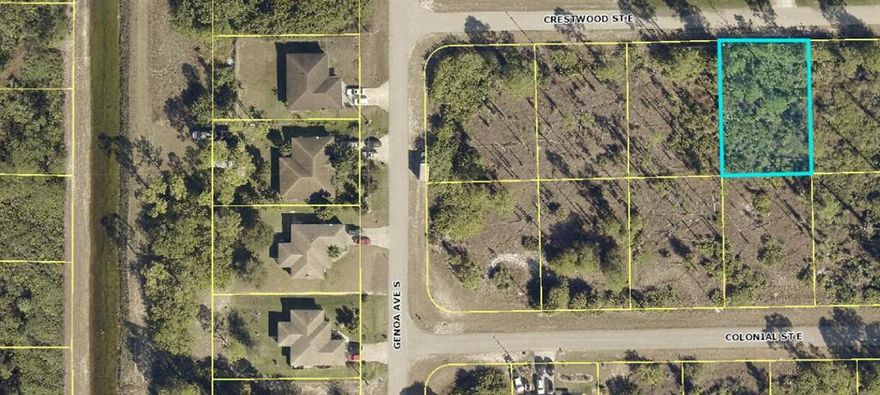 Desirable Vacant Lot located in the rapidly growing Lehigh Acres area. This lot is located on a paved road and features quick access to State Road 82. Just a few minutes from local attractions including The Actual Barefoot Lake, Lazy Springs Recreation Park, and 82 Speedway. Only 30 minutes to Fort Myers and its beautiful beaches. RARE Opportunity... The seller also has another lot on the same street available! 1133 Crestwood St E