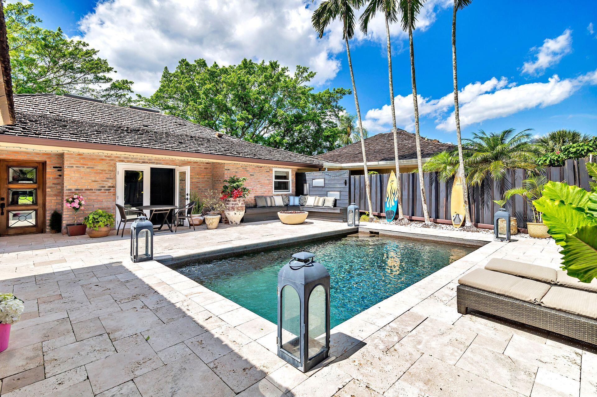 Palm Beach Polo Golf & CC Bungalow directly located in the Equestrian capital of America, Wellington, Florida. Entering this home one experiences a strong sense of peacefulness and privacy. The pool and outdoor shower along with water views from almost every angle give the unique feel of being on an island. Soaring cathedral ceilings line the interior of the home with practical renovations throughout. Palm Beach Polo offers a magical blend of nature, golf, tennis, and equestrian living - making this the perfect sanctuary for retreat & relaxation.