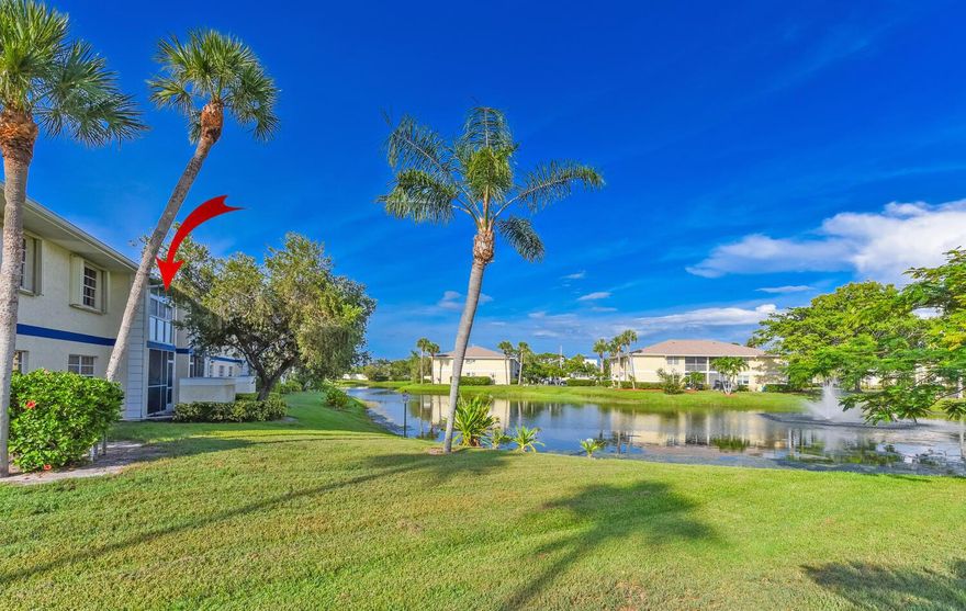 Welcome to your beautifully remodeled 2-bedroom, 2-bathroom condo with tranquil lake views! This second-floor home features an open-concept layout with a fully renovated kitchen boasting quartz countertops, shaker soft-close cabinets, and modern finishes. Luxury vinyl flooring flows throughout, complemented by fresh paint and updated fixtures. Both bathrooms have been tastefully remodeled with new vanities and stylish details. Enjoy extra living space with the enclosed balcony, the perfect spot to relax while overlooking the serene lake. Additional upgrades include a brand-new A/C, brand-new washer and dryer, and updated lighting throughout. This community offers a sparkling pool and low HOA fees that include water, exterior maintenance, roof, lawn care, and common areas. Conveniently