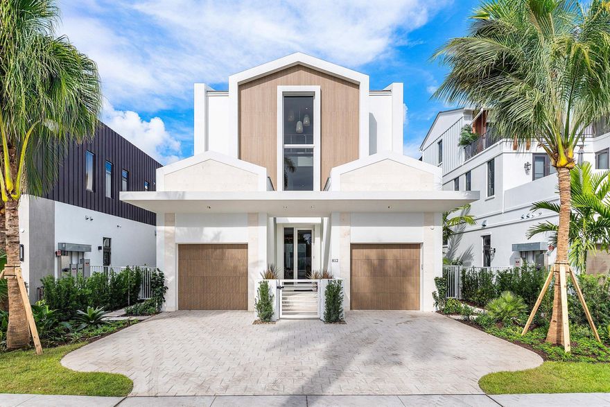 Coastal charm meets modern living on highly desirable Palm Trail in this new construction gem. This 5-bedroom, 5.1-bath residence includes a rare guest house, offering 4,813 square feet of living space and 6,635 total square feet. Designed for both relaxation and entertaining, the home features three expansive outdoor patios and decks that seamlessly blend indoor and outdoor living.Picture yourself in an idyllic archipelago, where sea breezes drift through the air and turquoise waters cradle islands like precious jewels. This is the essence of the Florida Keys -- and the inspiration behind The Keys at Cache11, a bespoke residence newly completed and beautifully staged in Delray Beach.Crafted through the collaboration of 6 of South Florida's most acclaimed teams -- Stamm Development