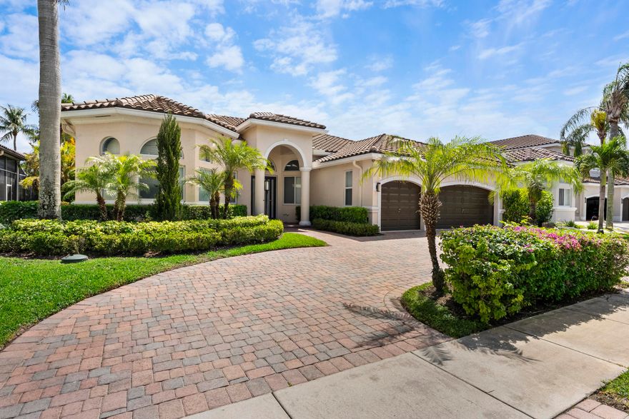 This spacious home is perfectly situated on a  cul-de-sac street within the highly desirable, 24-hour gated community of Avalon. Double door entry leads to large, open living space with high ceilings, natural light, tile floors, split floor plan, large master suite with dual closets.  Five bedroom (5th used as office).  Split floor plan.  Complete impact glass, whole house water filtration,  whole house generator, Screened-in pool  with marble patio'.  'A-rated'' school district; close to shopping and restaurants!  Roof replaced in 2023.  Avalon is a true charming neighborhood and well maintained.