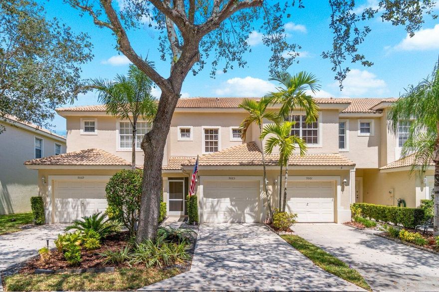 Beautifully maintained 2/2/1 townhome with open floor concept and Hurricane panel shutters. Oversized master with duel walk in closets. Perfect backyard for kids or pets with a large screened patio. The community has a great pool, clubhouse, playground and fitness center all with a low HOA which includes roof, lawn care, cable and ext maintenance.