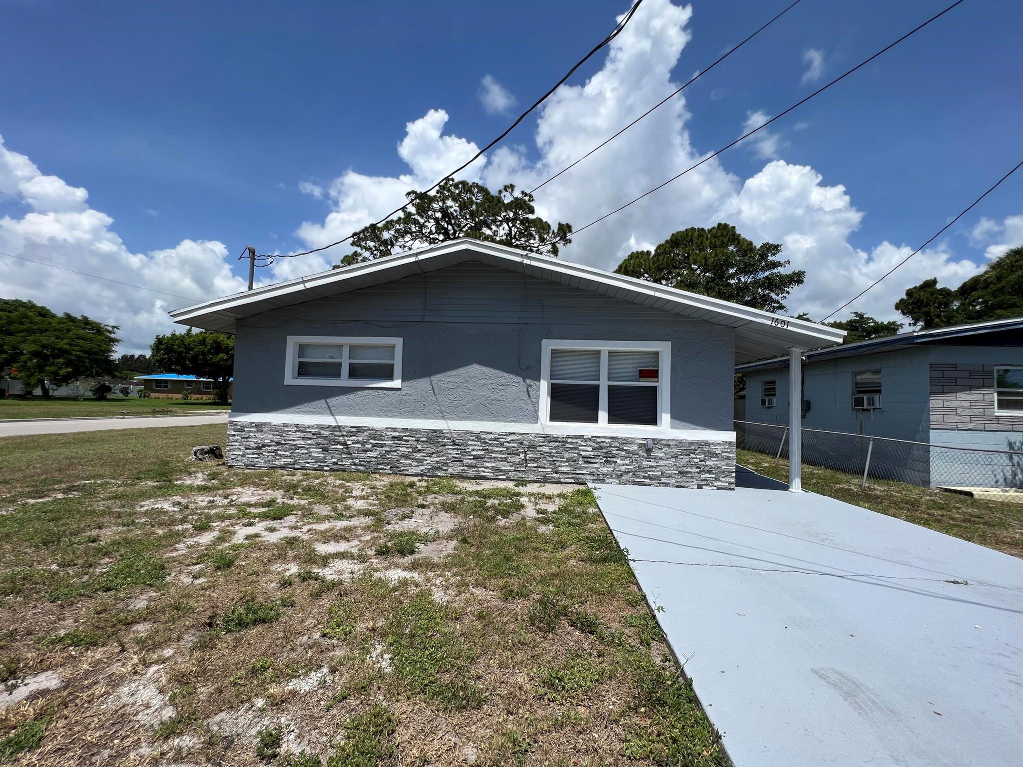 Welcome home to this nicely remodeled 3 Bedroom 1 1/2 Bath. Kitchen features grey cabinets and stainless appliances.Laminate flooring throughout. Lawn care included.