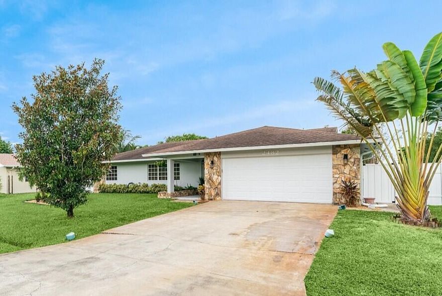 Welcome to this charming 3-bedroom, 2-bathroom home tucked away in a quiet, well-located neighborhood! This home features many separated open areas that provide endless possibilities for decorating and entertaining. The open dining and living areas create a warm environment, while the additional family room offers extra space for work or relaxation. The split floorplan provides privacy from the bedrooms and an excellent flow with the kitchen being so centralized. The master suite includes a walk-in closet and private bathroom. Step outside to enjoy a large fenced-in backyard with endless possibilities—room for a pool, gardening, or family gatherings! The location of the home is close to schools, shopping, golf courses, and parks, this home is move-in ready and waiting for its new owners!