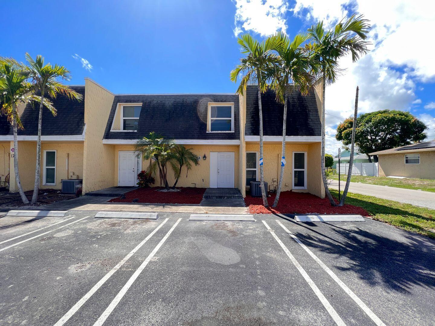 Spacious End-Unit Townhouse in Boynton BeachWelcome to your perfect home in the desirable Pelican Point community! This end-unit, two-story townhouse combines comfort, convenience, and coastal living.✨ Home Features:*2 Bedrooms, 1.5 Baths: Spacious bedrooms with ample closet space are located upstairs with a full bathroom, while a convenient half-bath is downstairs.*Updated Kitchen: All-new white appliances, a small island, and plenty of counter space make meal prep a breeze.*Open Living Area: Bright, inviting, and perfect for entertaining or relaxing.*Laundry Room: Washer and dryer included for your convenience.*New Tile Flooring: Fresh, modern, and easy to maintain.