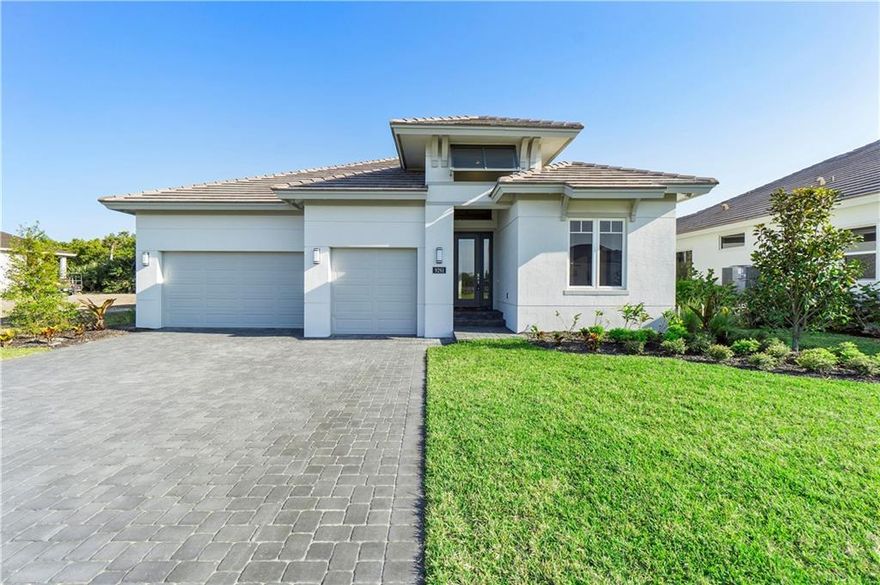 MUST SEE NEW CONSTRUCTION ON THE ISLAND! Don't miss out on this Beautiful FURNISHED BUILDER MODEL HOME; 2 bed plus den, 2.5 bath, 3 car garage home located in the prestigious, gated community of only 57 homes, Orchid Cove. Spacious & Open Floor Plan, great for entertaining. Gourmet inspired Kitchen with large kitchen island equipped w/ Quartz Countertops & Stainless Steel Appliances. Large master suite with a huge walk-in closet. Covered Patio. Low HOA Fees $230 per month. Home is equipped with impact window and doors throughout. Gated Community, Fishing Pier, Community Clubhouse & Pool, Kayak Launch & Community Dock. Close to the beach, great dining, shopping & entertainment venues. Square footage is approximate.