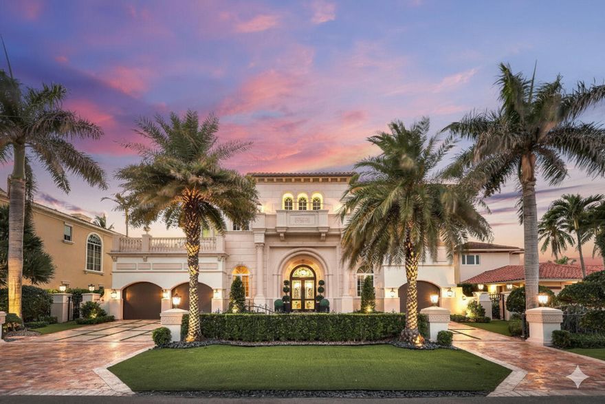 Direct Intracoastal Estate in Prestigious Bel Lido Isle, Highland Beach offers 95 ft of Waterfrontage, and is among the Most Coveted Properties in So. Florida. Spanning 10,212 total sq/ft, this Exceptional Residence Features 5 Bdrms, 6 Full & 1 Half Baths. Floor-to-Ceiling Windows Frame Stunning Water Views, while Grand Living Spaces flow seamlessly to the Outdoors. A Gourmet Kitchen w/ Equipped Butler's Pantry caters to the Most Discerning Chef. The Second-Floor Primary Suite offers a Spa-Inspired Bath & Private Balcony w/ Sunsets. Outside, a Resort-Style Saltwater Pool & Spa, along with a Summer Kitchen, create the ideal setting for relaxation. Private Keyed Beach Access is available for $250 per year!  A Whole House Generator, Elevator, Boat Lift & 3-Car Garage complete this Offering!