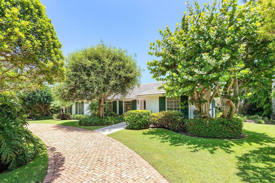 Welcome to 3525 Polo Drive, a distinguished residence on close to one half an acre in the desirable 'core' neighborhood of Gulf Stream.  This classic Bermuda style home offers a gracious and livable floorplan encompassing 2,573 square feet of living space, 3337 total square feet.  The property features three spacious bedrooms with three and a half en suite bathrooms, and an expansive kitchen area ensuring ample space and comfort for residents and guests alike.    Most rooms provide serene views of the meticulously landscaped private backyard, which includes a stunning pool and well-maintained grounds. This is designed to maximize natural light and flow, creating an inviting atmosphere throughout.  The generous living areas are ideal for both intimate gatherings and larger social event