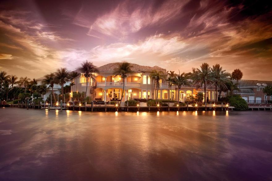 The most amazing Southeast Point on the Direct Intracoastal. Completely remodeled, featuring designer decor, state of the art theater, chefs kitchen, impact glass, sweeping water views from every room, guest house, and huge dockage, very close to the inlet.