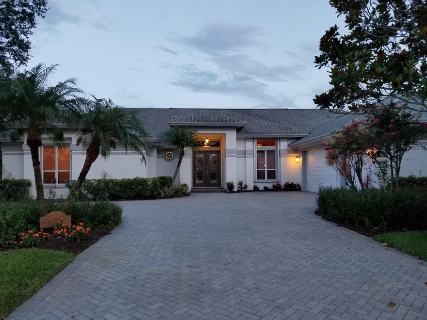 $10,000 Price Reduction! This 4/4/3 has room for the entire family and guests as well! Sellers have done significant upgrades inside & out! Just steps away from the all inclusive Sports Academy Club Med. 8' doors & high ceilings throughout. 2 master suites with walk-in closets. Large open living/family room leading into  kitchen & dining room. Black granite over cherry kitchen cabinets /light maple wood cabinets in bathrooms. Extensive use of lighting & dimmers. Vinyl fenced in backyard surrounded by a garden like atmosphere. Oversized covered & screened in patio with a Brand New 6 person hot tub with lounger. Plenty of additional AC storage inside so you can fully take advantage of the extended 3 car garage (788 Sqft). This home was built with quality then decorated in a European fla Additional items to mention is the wall of hand crafted cherry wood cabinetry in the Great room which surrounds the TV. The two additional storage areas might seem like small single bedrooms to some people. The New Hot Tub offering a 6 person with lounger arrangement also has sound and lighting. A new Xfinity alarm system along with new locks & deadbolts as well as a new code operating lock for the front door. Newer Kitchen refrigerator in 2012, High quality locking accordion shutters for all windows with a roll down shutter system for the front entry doors. Termite preventative treatment system even though the home is CBS and has not had any termite issues. The garage floor has been pressure washed, etched and top coated with a durable epoxy coating. The hot water heater is on a timer to run efficiently at peak use hours. The sprinkler system has been extended for the added privacy shrubbery along with a newer sprinkler control box and well pump. All in all the home has been very well maintained. The sellers have invested $114,000 into property improvements since taking ownership in 2012. The list of improvements is available in the documents section attached to this listing.

The home has a uniqueness due to the flowing natural light into all rooms, its beautiful views and its overall spaciousness. Club Med also extends discounts to its facilities for River Vista Residents.The Marina has Boat slips that are available for lease. The marina can accommodate boats up to 100'. Boat owners can keep their boat at the marina without paying the taxes for living on the waterfront. The marina is located about a football field distance away from this home!

Check out the all inclusive resort of Sandpiper Club Med at www.clubmed.us

***Please note all room measurements are approximate and rounded to the nearest foot. Buyers are responsible to verify any measurements and or information  deemed important for their purchasing​​‌​​​​‌​‌​​​‌‌​​​‌‌‌​​‌​​‌‌​​​​ decision.***