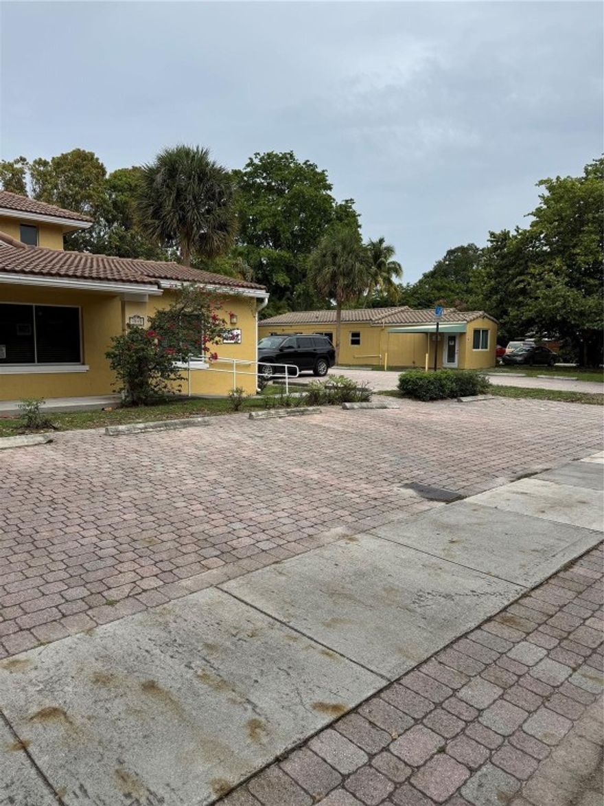 This medical office is part of a portfolio for sale and can only be purchased with the adjacent parking for the listed price, OR together with two other contiguous properties at $2,624,000. The three contiguous parcels are two blocks off Federal Highway, one block off Andrews in Croissant Park. Almost half an acre (18,750 SF) zoned ROA. Within 1/2 mile from Broward Health and 2 miles of downtown Fort Lauderdale, this location is perfect for a new office building for medical/law/accounting offices with under-building parking plus two stories with +/- 15,000 SF. Zoning also allows schools/preschools. Currently operating as two office buildings and a parking lot. Please do NOT visit properties or disturb bother tenants/medical practice.