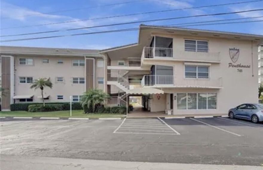 Welcome to your own tropical slice of paradise in the heart of desirable Deerfield Beach, directly on the Intracoastal. Prime Location! This charming, first floor corner unit features breathtaking ICW views, convenience, and sun-filled living spaces. Enjoy your porch for morning coffee, remote work, sunset cocktails, and watching boats glide by. Serene, relaxing, and truly therapeutic living with friendly neighbors and an easy coastal rhythm. Ideal for snow birds or those who want to live the full-time South Florida lifestyle, located in a sought-after, all-ages community. The building features a brand-new roof, a heated pool, and the unit comes with an additional storage space. Walk to beach, restaurants and shopping.