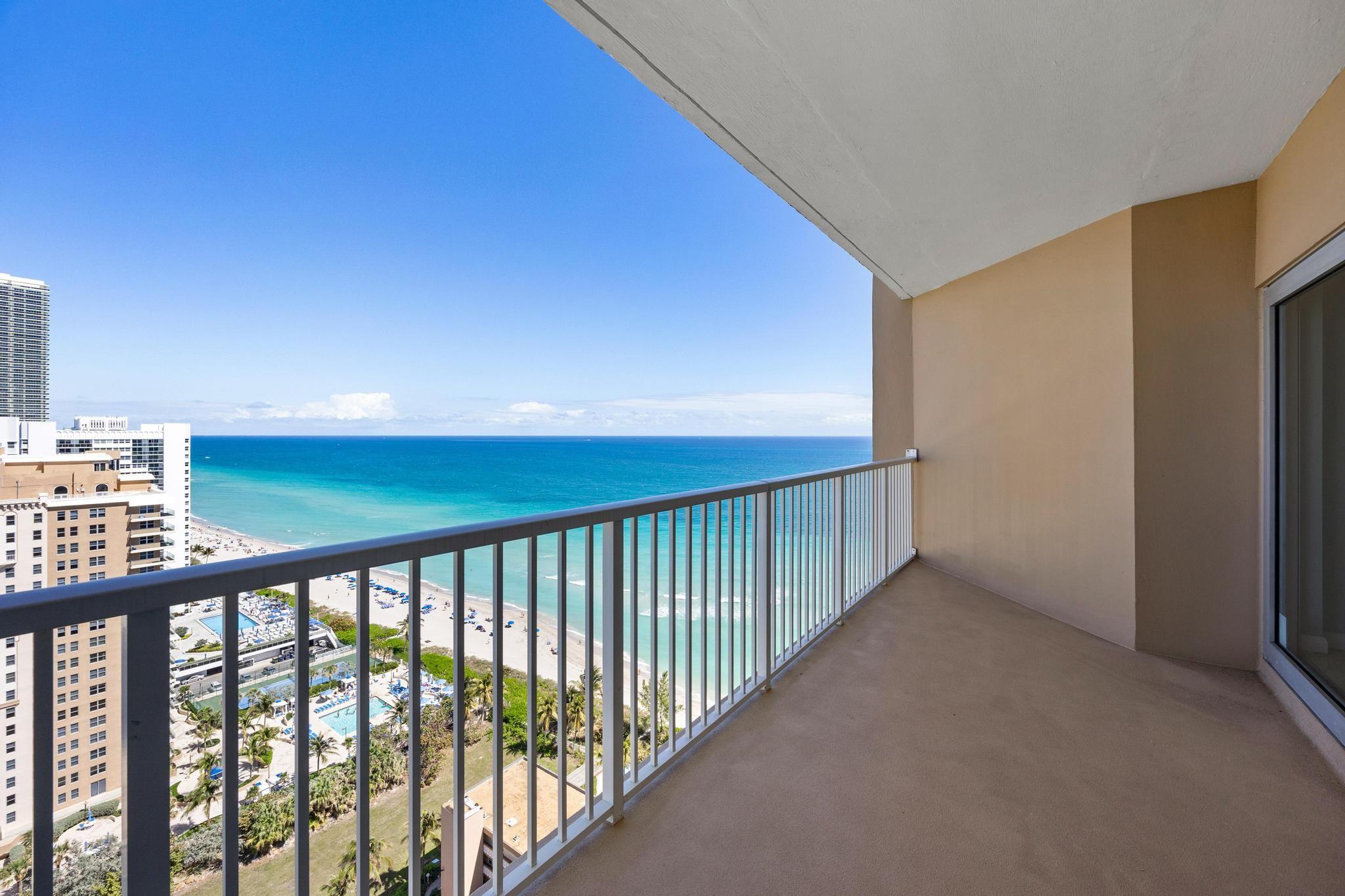 WOW! MILLION DOLLAR OCEAN AND INTRACOASTAL VIEWS AWAIT YOU IN THIS IMPECCABLY CLEAN, NEWLY PAINTED PENTHOUSE WITH OVERSIZED BALCONY. GRANITE KITCHEN, WOOD CABINETS AND GE PROFILE APPLIANCES. MARBLE FLOORS THROUGHOUT WITH GENEROUS CLOSET SPACE. PRIMARY BEDROOM AND LIVING ROOM DINING ROOM SHARE THE BALCONY FOR GLORIOUS VIEWS! IMPACT GLASS WINDOWS AND DOORS. HEMISPHERES CAFE LOCATED AT THE OCEAN POOL TERRACE OPENING SOON! CLOSE TO AIRPORTS, SHOPPING, RESTAURANTS, AVENTURA MALL , BAL HARBOUR SHOPPES ,GULFSTREAM RACETRACK, HARDROCK HOTEL AND MORE. EASY TO SHOW. MAKE THIS YOUR NEW HOME!