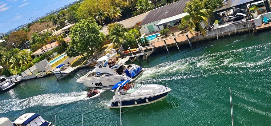 Waterfront living in North Miami in this  well cared for building .The view is exceptional from your bedroom or living room windows. Watch the boats cruise by from your patio or while floating in the waterfront pool downstairs. Laminate floors throughout. Huge walk in closet in the owners suite. All stainless appliances. Secure entrance and gated parking. Gorgeous natural light pours in. Laundry rooms on alternate floors. Mailboxes are secured in the lobby. Elevator (2) access and trash chutes on every floor. FIU is a 3 miles north as are many restaurants, shopping at the Aventura Mall & you can access all transportation within feet of your door. Oleta River State Park is 3.5 miles away. also for rent F10511751 Current prequal and proof of funds with all offers