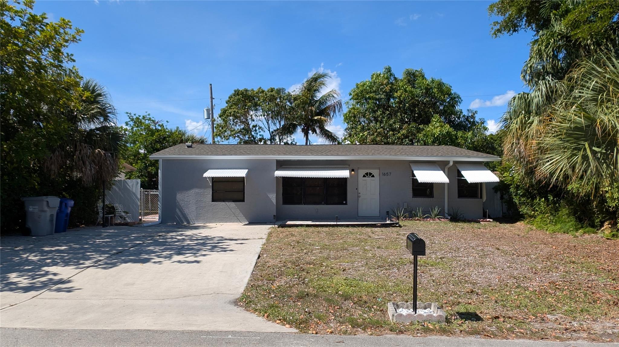 Don’t miss this 3-bedroom, 1-bathroom home in the heart of Cresthaven, one of Pompano Beach’s most desirable neighborhoods!Featuring a recently updated roof and driveway, this move-in-ready gem offers a spacious backyard oasis with lush tropical landscaping, a new privacy fence, and a screened-in patio—perfect for relaxing or entertaining, with plenty of room to add a pool. Ideally located on a beautiful street just minutes from beaches, golf, shopping, dining, and major highways. You're just 5 minutes from freeway access and conveniently close to Boca Raton’s Mizner Park, Deerfield Beach, and Lighthouse Point. NO HOA and no restrictions—ideal for first-time homebuyers, investors, flippers, or anyone looking for a vacation retreat. Priced to sell and won’t last—schedule your showing today!