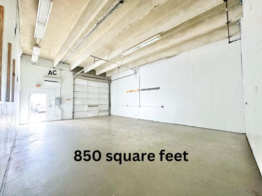 850 square feet of fully AC'd flex/office/retail/storage space in the heart of Downtown West Palm Beach's warehouse district! Common restrooms on site. Enjoy an open, easily-customizable floor plan with 14 ft ceilings and a 12 ft roll up door for convenience. Rate is approx.  $39/SF/YR including water, for a 1-2 year term. Highly convenient to Palm Beach Island and PBIA, I-95 via Okeechobee and Belvedere exits, and more. This area is developing rapidly. Now is the time to secure your spot in the heart of Wall Street South!