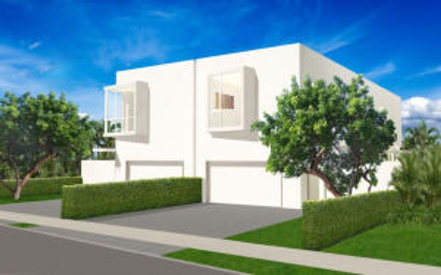 Exclusive Delray Beach living.  This is truly a sophisticated oasis in the center of the city.  Private, lush landscaped grounds surround outdoor seating areas and pool with spouting water feature.  Volume interior spaces with quality finishes and appointments set Delray Modern apart! 3,776 total sf living space, 2804 sf under air plus 469 sf under cover & 503sf garage. This exclusive development consists of four stunning homes designed in the modernist style by award winning architect Jeffrey Silberstein.  Only 1 unit remains with completion anticipated for early 2016. Visit www.delraymodern.com for more information. Located close to bustling Atlantic Avenue in east Delray Beach, Delray Modern is a tropical oasis in the middle of the City, combining the best features of an urban lifestyle with the privacy typically only found in a single family home. Residences- Each two level home offers three bedrooms, built-in office space, three full bathrooms and a powder room totaling 2800 square feet of interior air conditioned space, over 450 square feet of covered patio space and large two car attached garage. The ground floor Great Room has 12' ceilings and is surrounded by 10' high impact glass. The open kitchen features an 11' long cook's island with waterfall edges and an oversized walk-in pantry. On the second level is a spacious Master Suite with walk-in closets and stunning marble clad bathroom and two additional large bedrooms with en suite bathrooms and laundry room with front loading washer and dryer.  Custom floor to ceiling cabinetry, European fixtures, Sub-Zero and Bosch appliances, glass stair rails and gorgeous wide plank white oak wood flooring are only some of the extensive features that are included. Every home is surrounded by walled gardens filled with lush landscaping, a private pool with spouting water feature, and for entertaining a fire pit and summer kitchen.