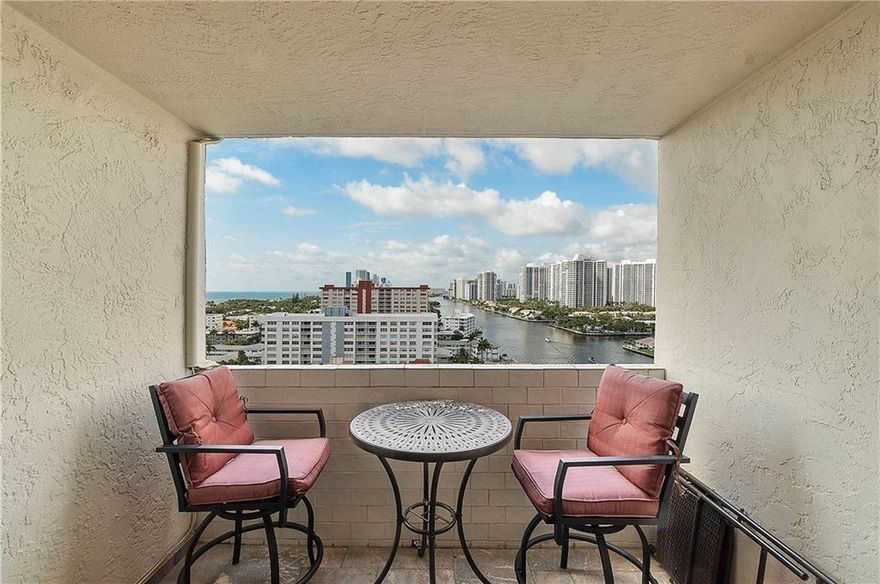 BACK ON MARKET Need a short-term rental? Relocation? Home renovations? New job? this is for you! Available May  2026, until Dec. 2026. Dates are flexible. Completely renovated PH unit with ocean and intracoastal views. 2 full baths, light and bright. Security at front gate & FOB access to building. Across the street from the ocean. The pool sits directly on the intracoastal. Tastefully furnished, open kitchen, granite counter tops, stainless steel appliances, new impact windows, new lobby, new elevators, and breath-taking views from every window. **WI-FI & Cable with HBO incl. in rent. **Tenant responsible for electric **Assoc. charges tenant $150 per month for the 1 parking space paid directly to the association. Landlord has paid the Common Area Maint. to association on behalf of tenant.